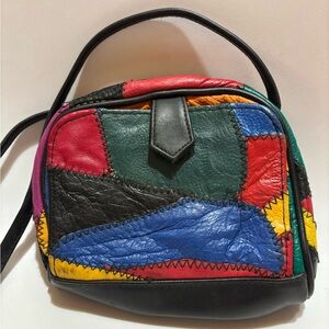 Multicolor Patchwork Leather Mini Purse